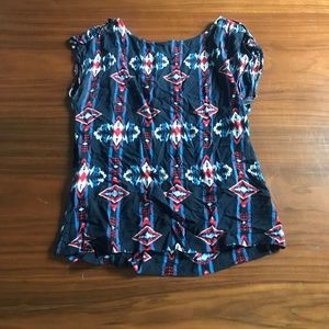 Pattern Box Blouse